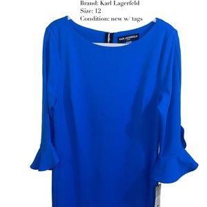 Blue Karl Lagerfeld Dress, 12